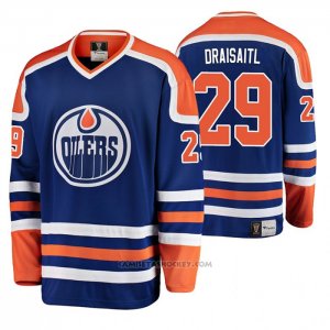 Camiseta Hockey Edmonton Oilers Leon Draisaitl Azul