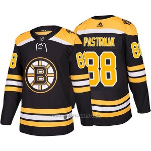Camiseta Hockey Hombre Autentico Bruins David Pastrnak Home 2017 2018 Negro