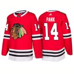 Camiseta Hockey Hombre Male Blackhawks 14 Richard Panik Home 2018 Rojo