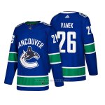 Camiseta Hockey Hombre Autentico Vancouver Canucks 26 Thomas Vanek Home 2018 Azul