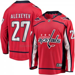Camiseta Hockey Vegas Washington Capitals Alexander Alexeyev Primera Breakaway Rojo