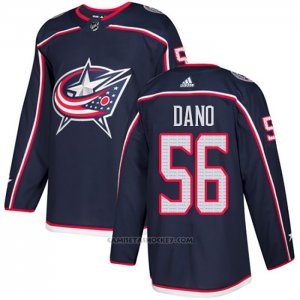 Camiseta Hockey Columbus Blue Jackets 56 Marko Dano Primera Autentico Azul