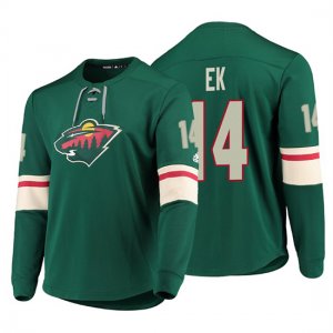 Camiseta Minnesota Wild Joel Eriksson Ek Platinum Verde