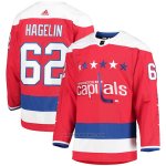 Camiseta Hockey Washington Capitals Carl Hagelin Alterno Autentico Rojo