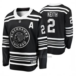 Camiseta Hockey Chicago Blackhawks Duncan Keith Premier Alternato Negro