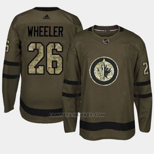 Camiseta Winnipeg Jets Blake Wheeler Camo Salute To Service