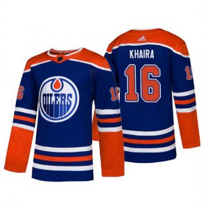 Camiseta Edmonton Oilers Jujhar Khaira Alternato Autentico Azul