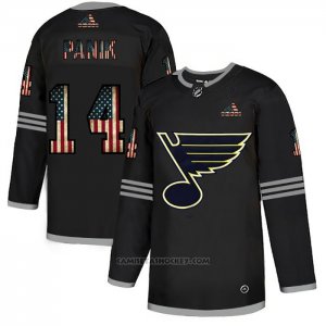 Camiseta Hockey St. Louis Blues Panik 2020 USA Flag Negro