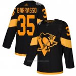 Camiseta Hockey Pittsburgh Penguins 35 Tom Barrasso Autentico 2019 Stadium Series Negro