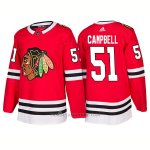 Camiseta Hockey Hombre Male Blackhawks 51 Brian Campbell Home 2018 Rojo