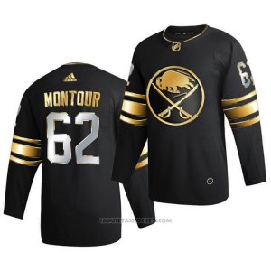 Camiseta Hockey Buffalo Sabres Brandon Montour Golden Edition Limited Autentico 2020-21 Negro