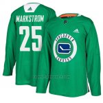 Camiseta Vancouver Canucks Jacob Markstrom Practice Verde