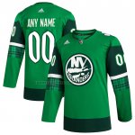 Camiseta Hockey New York Islanders 2023 St. Patrick's Day Autentico Personalizada Verde