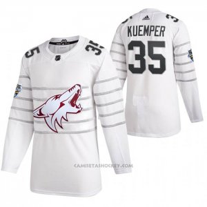 Camiseta Hockey Arizona Coyotes Kuemper Autentico 2020 All Star Blanco