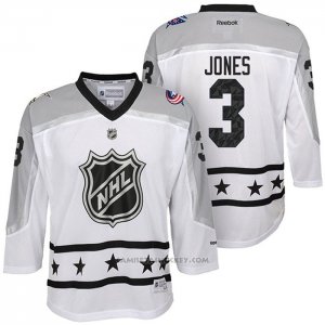 Camiseta Hockey Nino Columbus Blue Jackets Seth Jones 3 2017 All Star Blanco