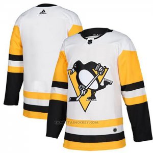 Camiseta Hockey Pittsburgh Penguins Blank Road Autentico Blanco