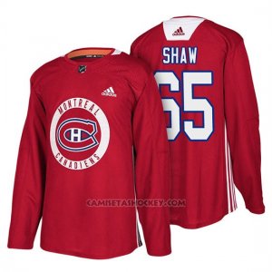 Camiseta Montreal Canadiens Andrew Shaw New Season Practice Rojo