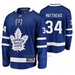 Camiseta Hockey Toronto Maple Leafs Auston Matthews Primera Breakaway Jugador Azul