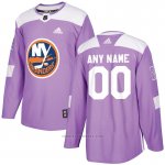 Camiseta Hockey Hombre New York Islanders Personalizada Violeta