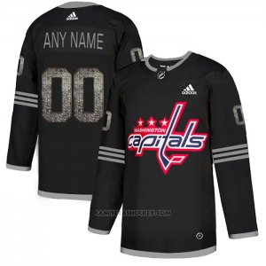 Camiseta Hockey Washington Capitals Personalizada Black Shadow