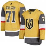 Camiseta Hockey Vegas Golden Knights William Karlsson Autentico Oro