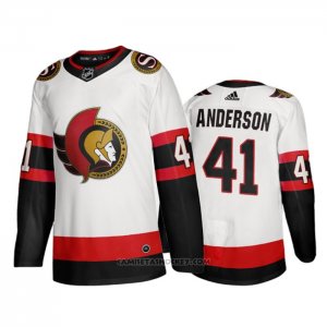 Camiseta Hockey Ottawa Senators Craig Anderson Segunda 2020-21 Blanco