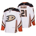 Camiseta Hockey Hombre Anaheim Ducks Chris Wagner 21 2018 New Season Team Road Blanco