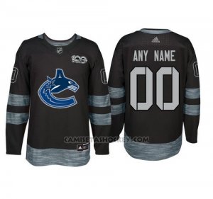 Camiseta Hockey Hombre Vancouver Canucks Personalizada Negro