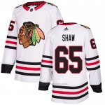 Camiseta Hockey Chicago Blackhawks 65 Andrew Shaw Road Autentico Blanco