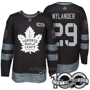 Camiseta Hockey Hombre Toronto Maple Leafs 29 William Nylander 2017 Centennial Limited Negro