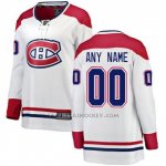 Camiseta Hockey Nino Montreal Canadiens Segunda Personalizada Blanco
