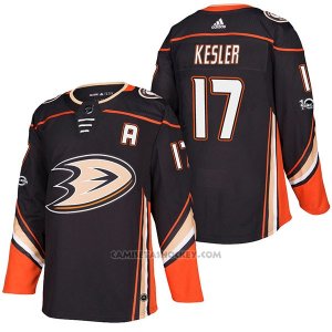 Camiseta Hockey Hombre Autentico Anaheim Ducks Ryan Kesler Home 17 2018 Negro