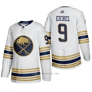 Camiseta Hockey Buffalo Sabres Jack Eichel Tercera Blanco