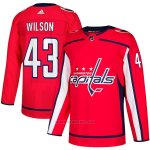 Camiseta Hockey Washington Capitals Tom Wilson Primera Autentico Rojo