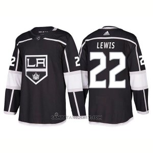 Camiseta Hockey Hombre Los Angeles Kings 22 Trevor Lewis Home 2018 Negro