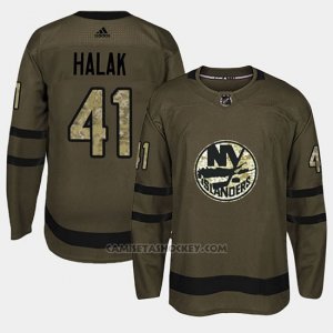 Camiseta New York Islanders Jaroslav Halak Camo Salute To Service