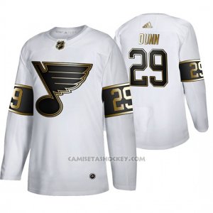 Camiseta Hockey St. Louis Blues Vince Dunn Golden Edition Autentico Blanco