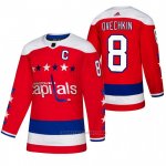 Camiseta Hockey Washington Capitals Alexander Ovechkin Alterno Autentico Rojo