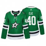Camiseta Hockey Mujer Dallas Stars 40 Remi Elie Verde Autentico Jugador