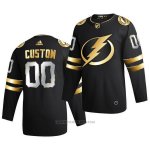 Camiseta Hockey Tampa Bay Lightning Personalizada Golden Edition Limited Autentico 2020-21 Negro