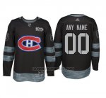 Camiseta Hockey Hombre Montreal Canadiens Personalizada Negro