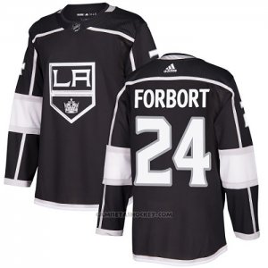 Camiseta Hockey Los Angeles Kings Derek Forbort Primera Autentico Negro