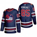 Camiseta Hockey Winnipeg Jets Mathieu Perreault 2019 Heritage Classic Azul