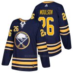 Camiseta Hockey Hombre Autentico Buffalo Sabres 26 Matt Moulson Home 2018 Azul