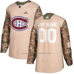 Camiseta Hockey Hombre Montreal Canadiens Camo Autentico 2017 Veterans Day Stitched Personalizada