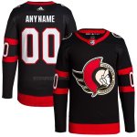 Camiseta Hockey Ottawa Senators Personalizada Primera Autentico Pro Negro