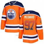 Camiseta Hockey Edmonton Oilers Connor Mcdavid Drift Fashion Naranja