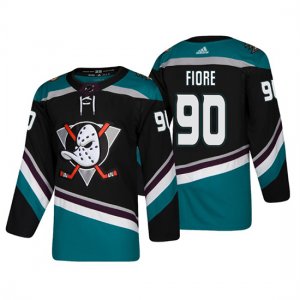 Camiseta Anaheim Ducks Giovanni Fiore Alternato 25th Aniversario Adidas Autentico Negro