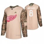 Camiseta Hockey Detroit Red Wings Justin Abdelkader Veterans Day Camuflaje