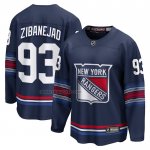 Camiseta Hockey New York Rangers Mika Zibanejad Alterno Premier Breakaway Azul